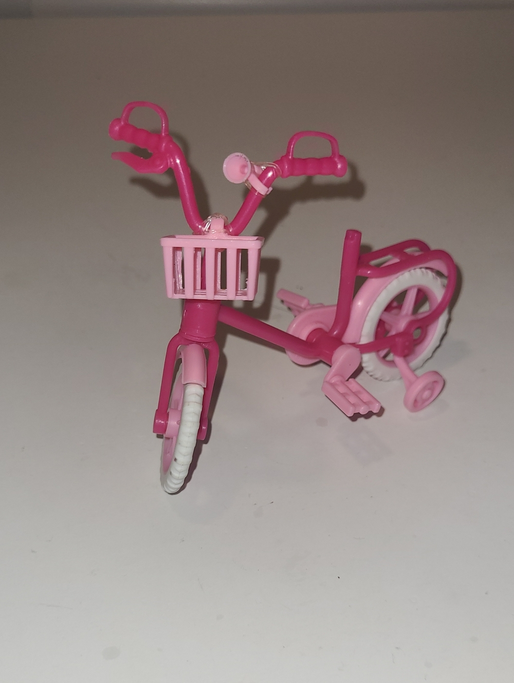 Barbie Hot Pink and Light Pink Doll Tricycle with Basket